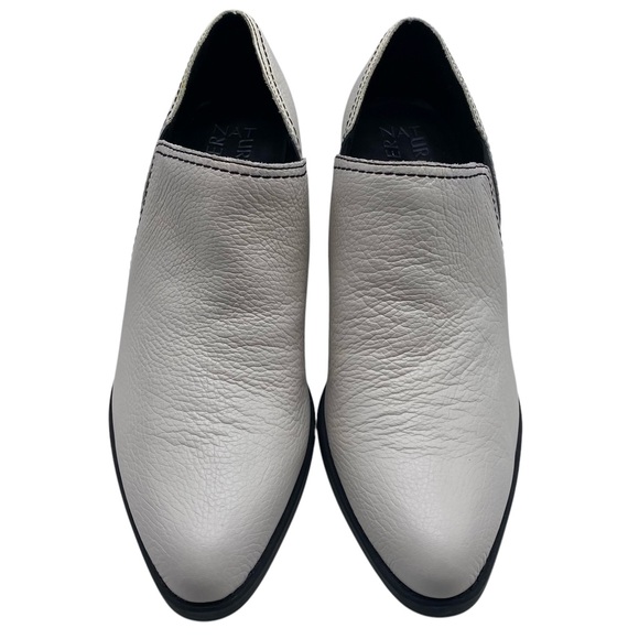 Naturalizer Womens Shoes Femma Booties Sz 9 White Leather Heeled Ankle Comfort - Picture 5 of 12